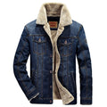 FROST DENIM - Men's Fleece-Lined Denim Trucker Jacket - 2 Colors, M–8XL