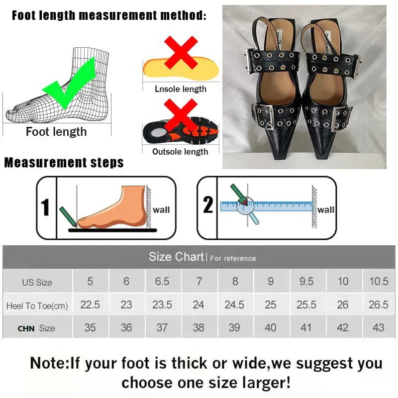 New Women Sandals Shoes Pointed Toe 2026 Spring Fashion Shallow Footwear Slingbacks Ladies Sandals Flats Shoes Big size