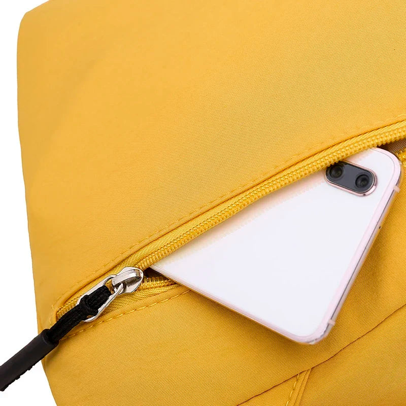 Women Backpack Yellow Casual Multifunction Travel Backpack