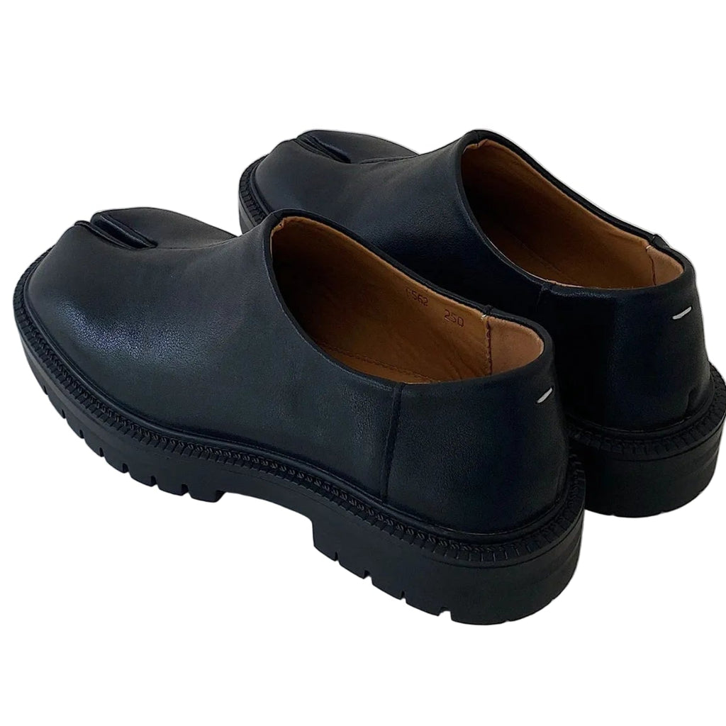 TABI SPLIT - Genuine Leather Split Toe Shoes - Unisex, Waterproof, Flat Slip-On