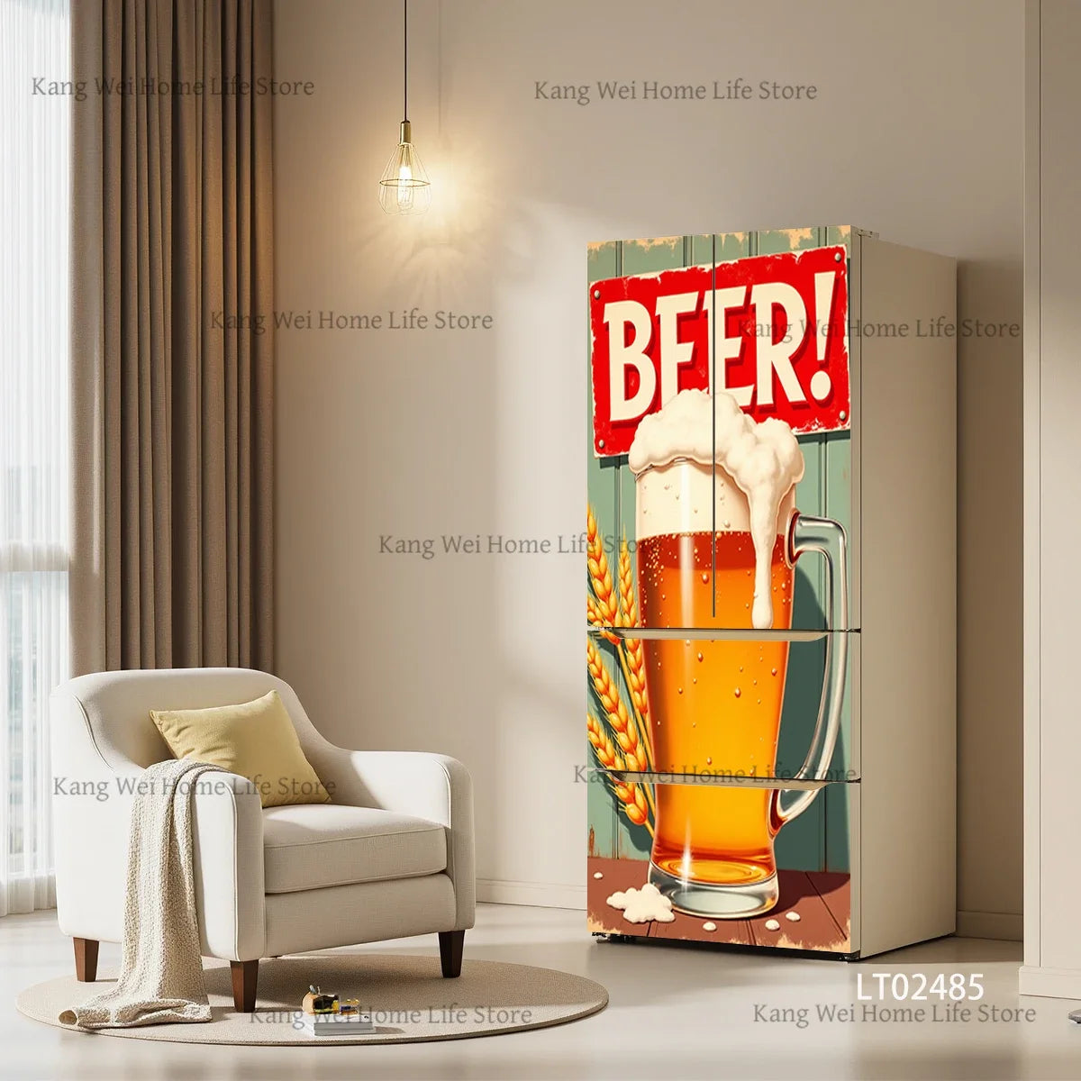 Retro Surface Decal Collection - fridge & door wraps - bold decor