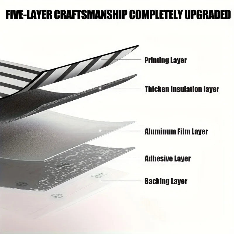 MIRROR GRILLE WALL PANELS - Self-Adhesive PVC - Metallic Wall Decor