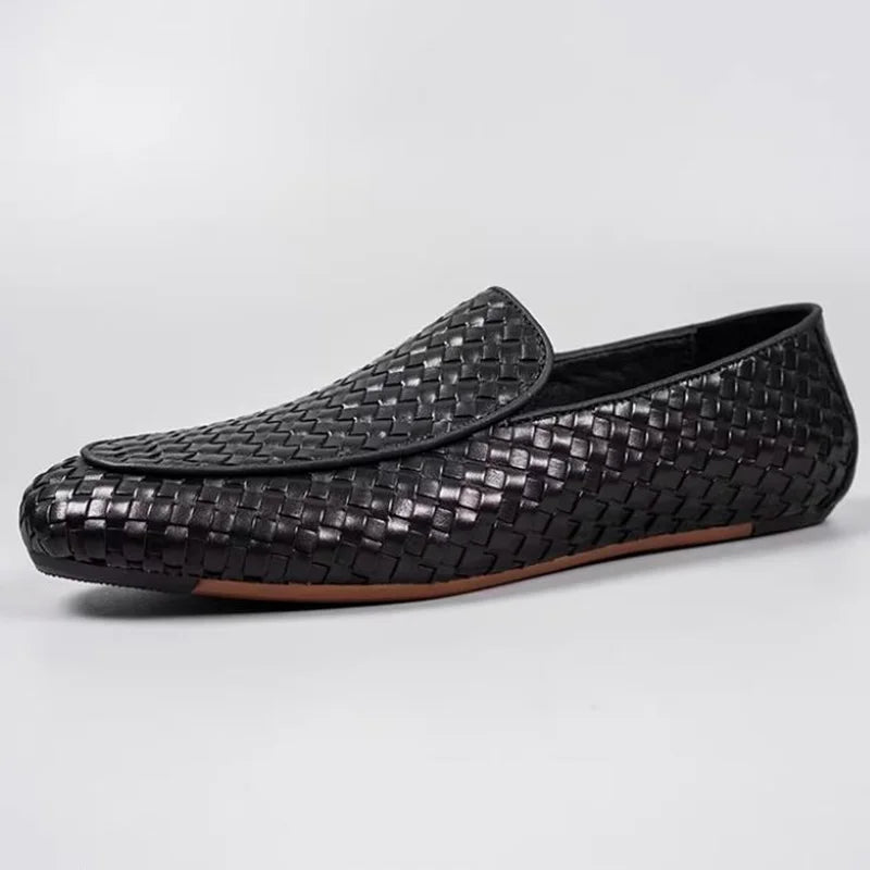 BREEZE STEP - Men's Soft Woven Breathable Slip-On Loafers - Lightweight Casual Summer Shoes