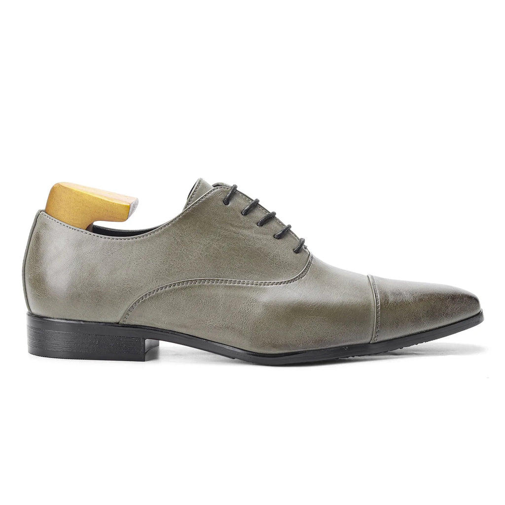 GREY GENT - Men's Fashionable Lace-Up Oxford Formal Shoes - Comfortable Gentleman's Social Dress Shoes