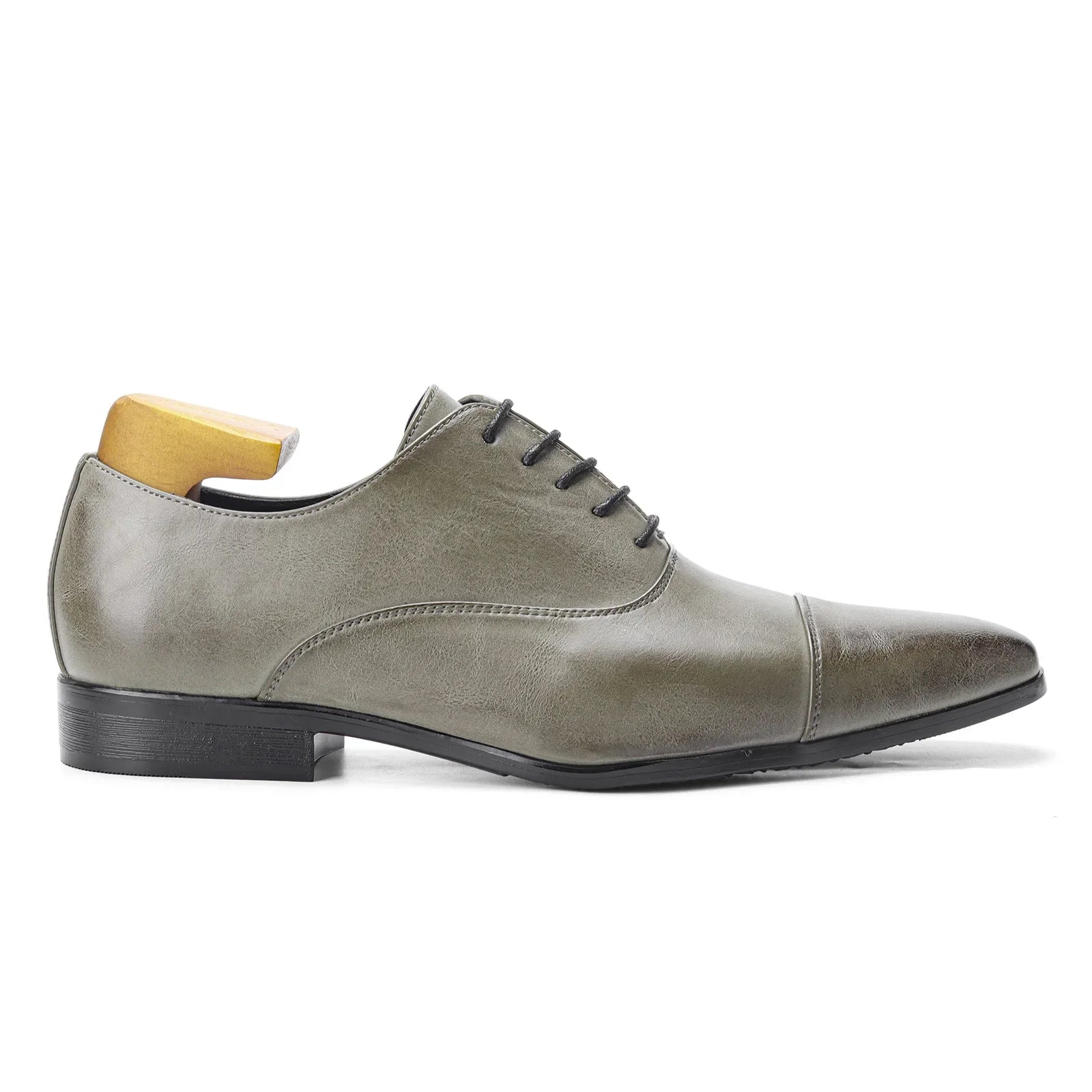 GREY GENT - Men's Fashionable Lace-Up Oxford Formal Shoes - Comfortable Gentleman's Social Dress Shoes