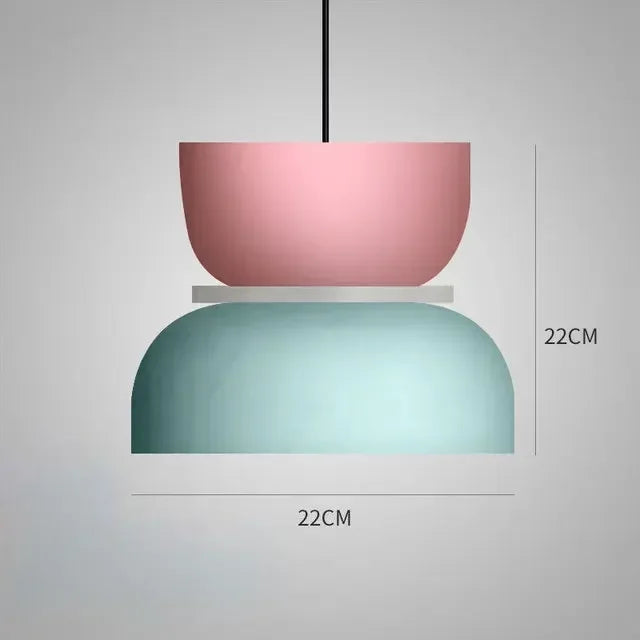 Macaron Pendant Lamp – Nordic, Multi-Color, S/M/L