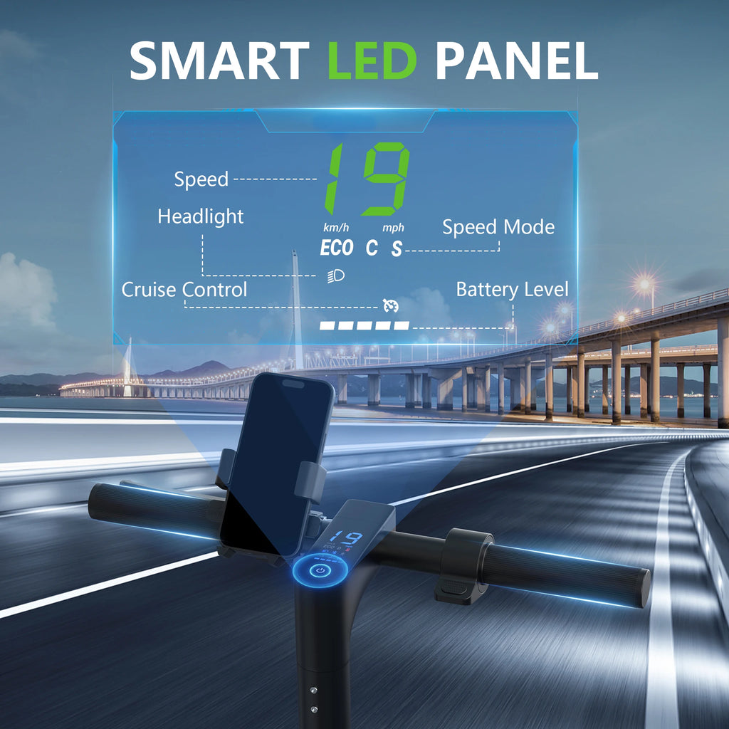 AOVOPRO ELECTRIC SCOOTER - 35 KM Range, Seat & Basket - Smart Rides