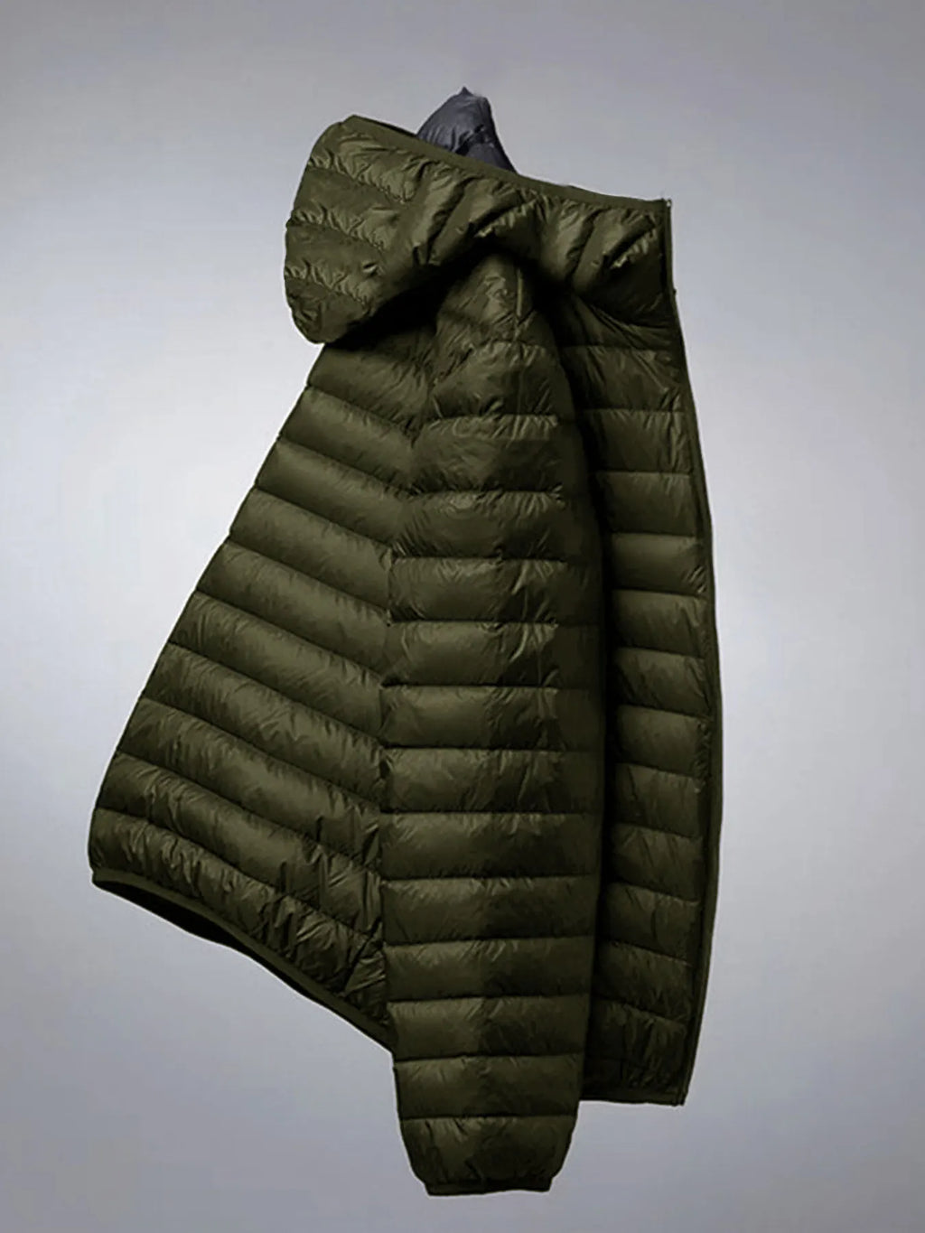 Men's Lightweight Hooded Cotton Jacket - Windproof & Warm - Casual Outdoor Done Easy