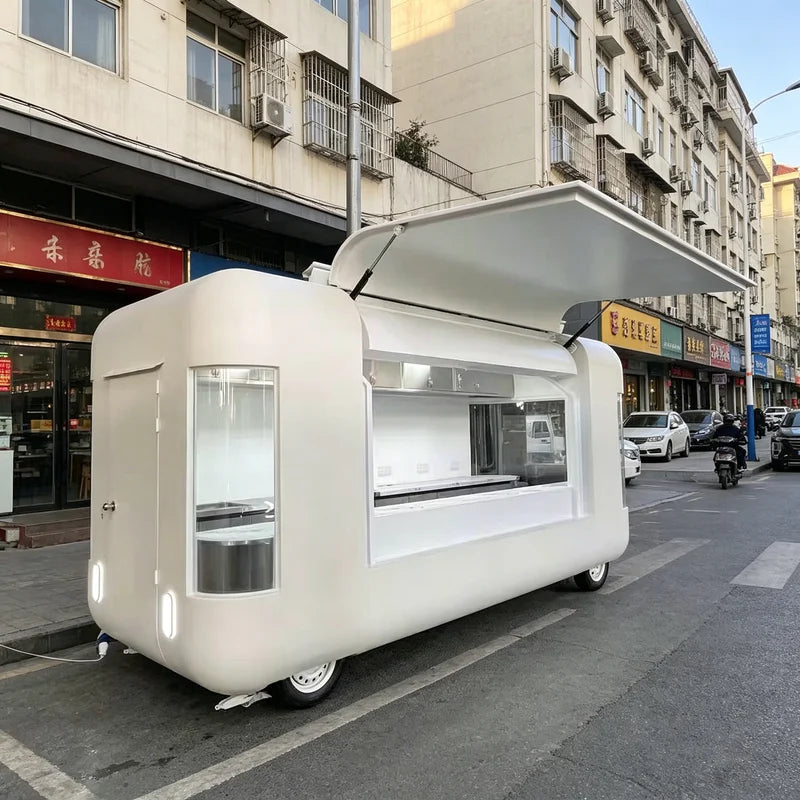 Retro Vintage Electric Food Cart – Ice Cream Coffee Street Vending