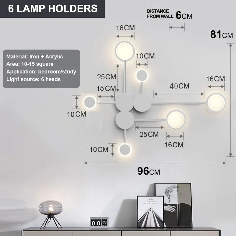 Nordic Minimalist Multi-Head Wall Sconce