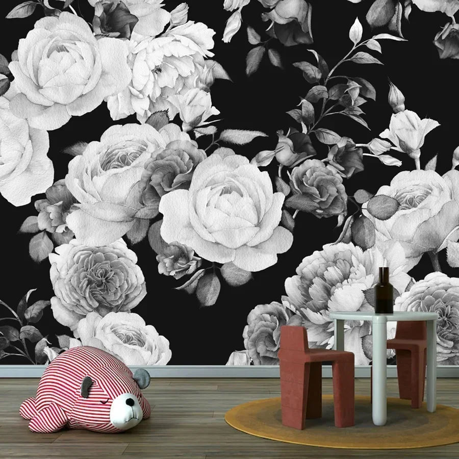 Custom Floral Photo Wallpaper – Peel & Stick or Non-Woven