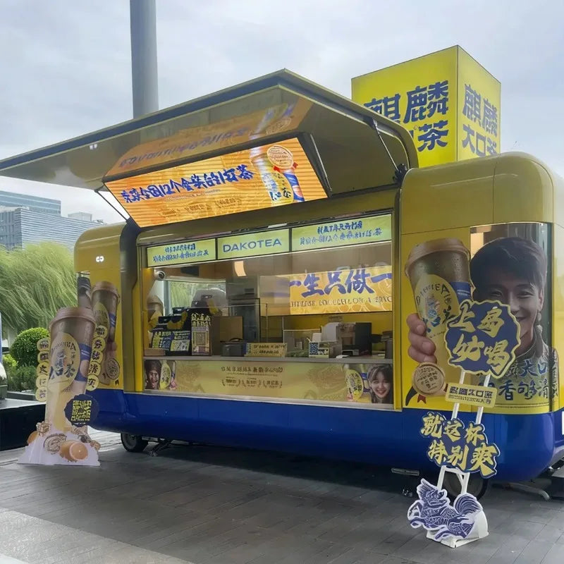 Coffee Pizza Fast Food Trailer – Mobile Kitchen Fully Equipped