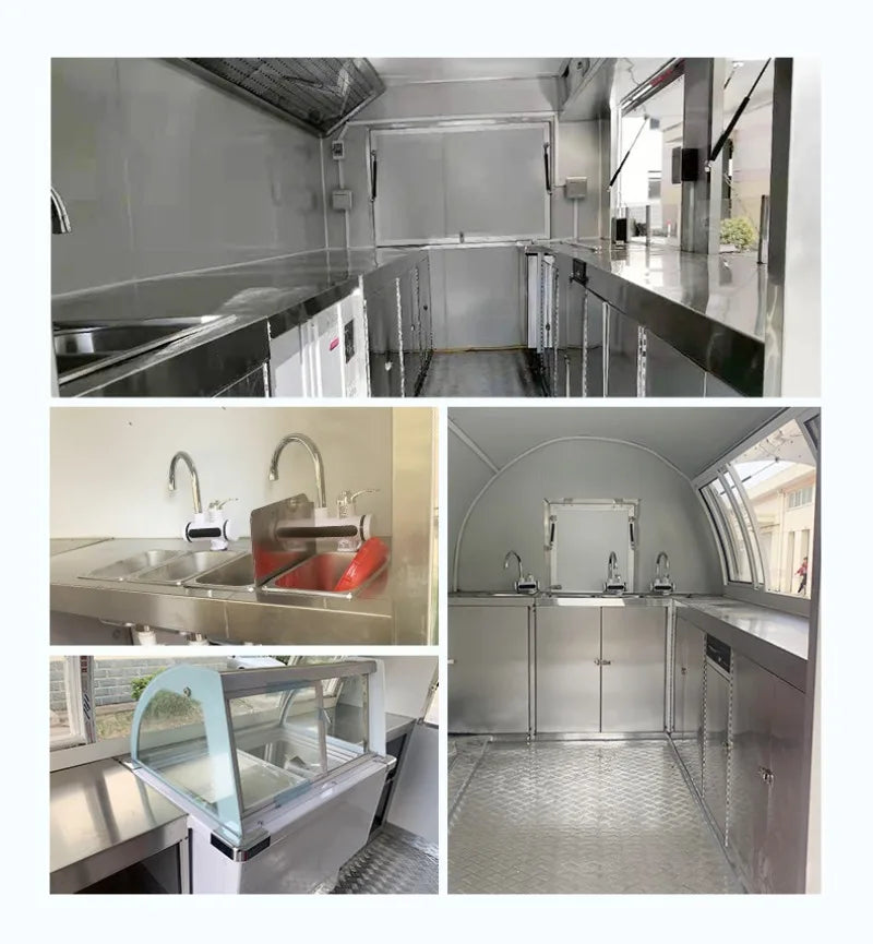 Dessert Food Trailer – Airstream Mobile Kitchen Cabinets