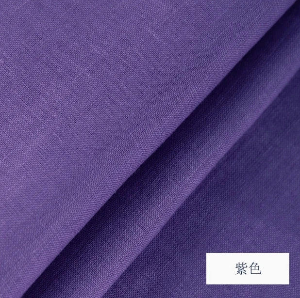 PURE LINEN FABRIC BY THE METER - 46 Colors, 140cm Wide - Soft Rooms