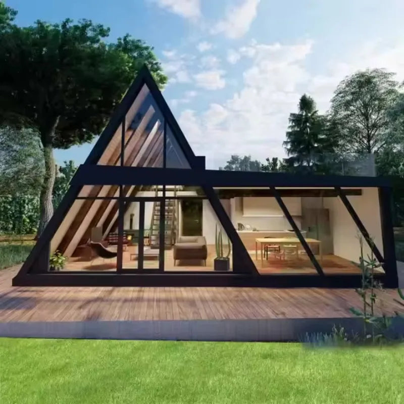 Triangle A Frame Tiny House - Modular Prefab Cabin Luxury Villa