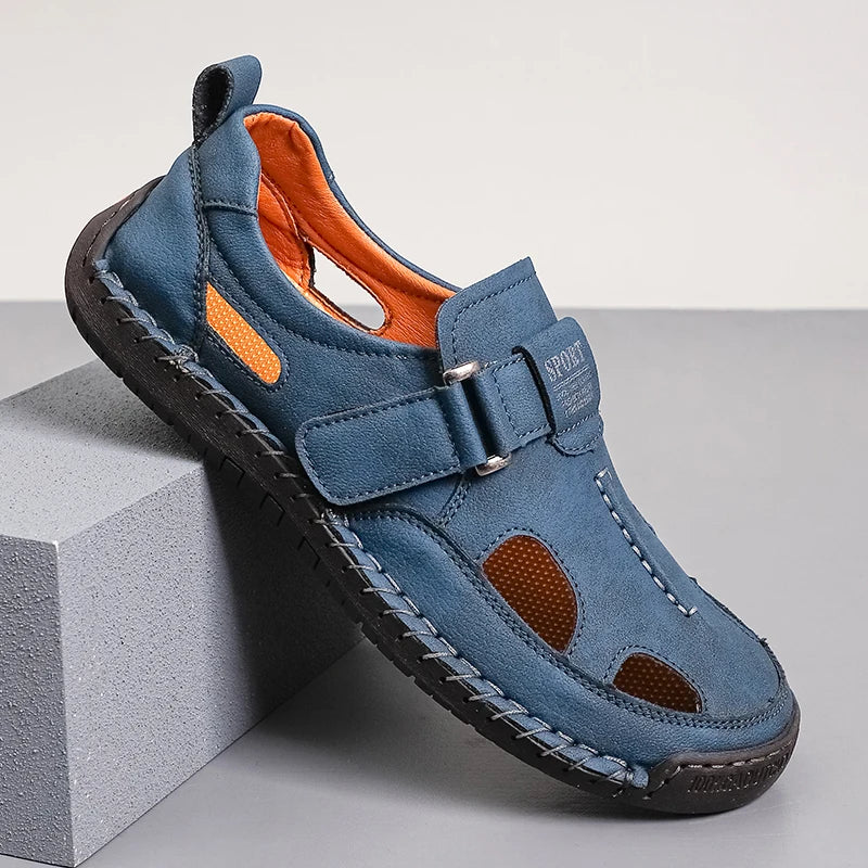 ROMAN TIDE - Men's Handmade Leather Roman Sandals - Beach, Outdoor & Water Trekking