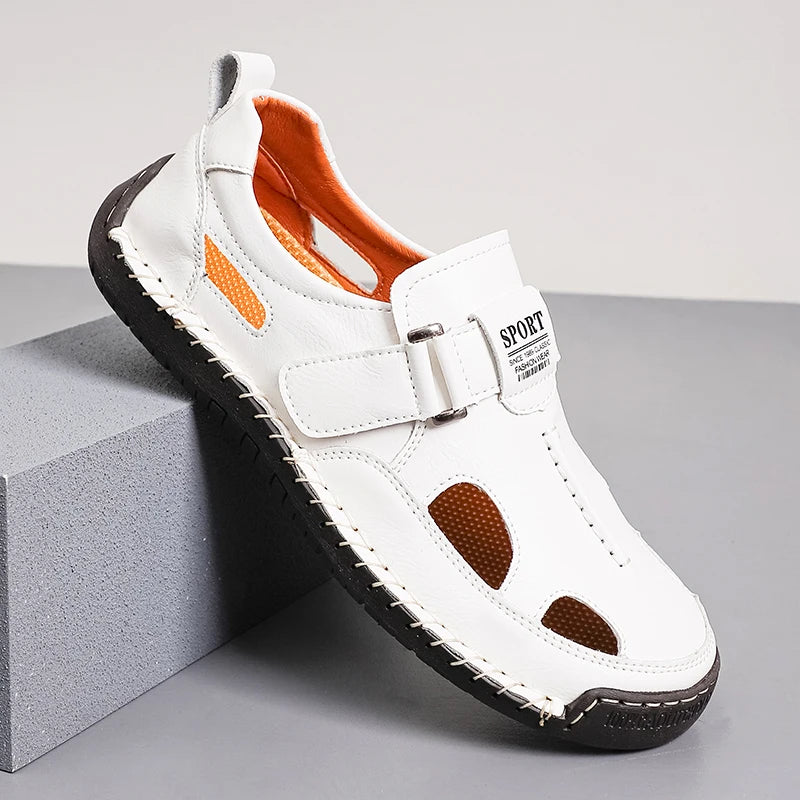 ROMAN TIDE - Men's Handmade Leather Roman Sandals - Beach, Outdoor & Water Trekking
