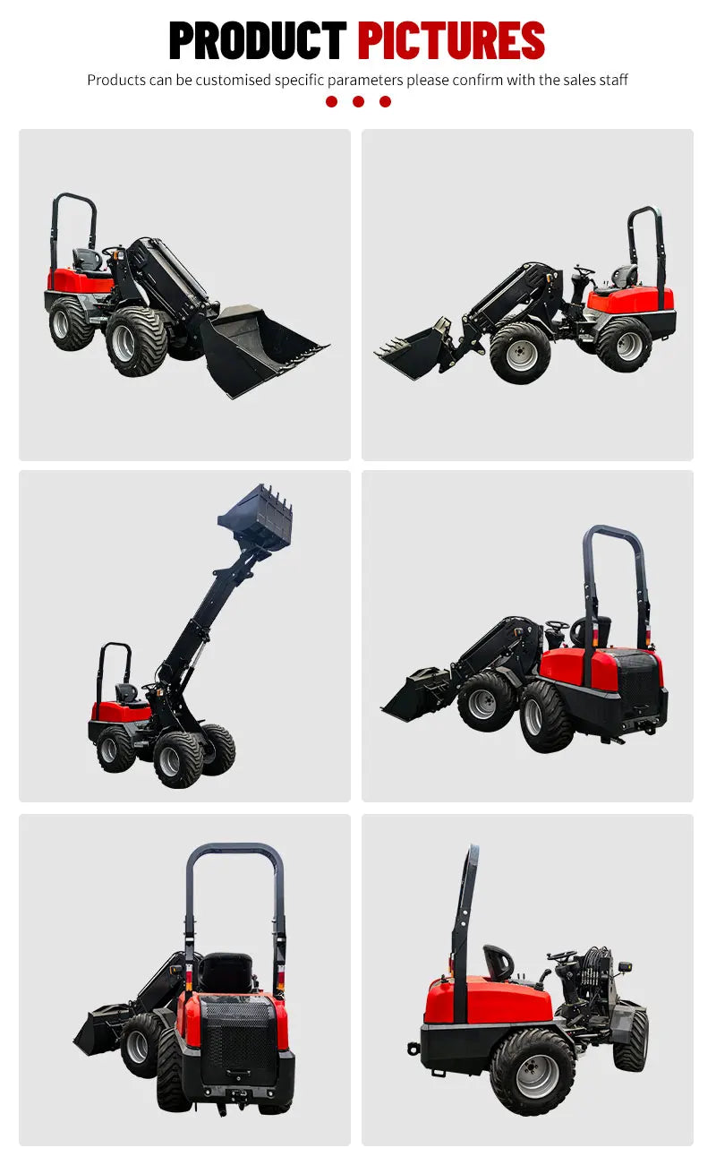 Nicosail KZL918 Mini Wheel Loader - 1000 kg - CE/EPA