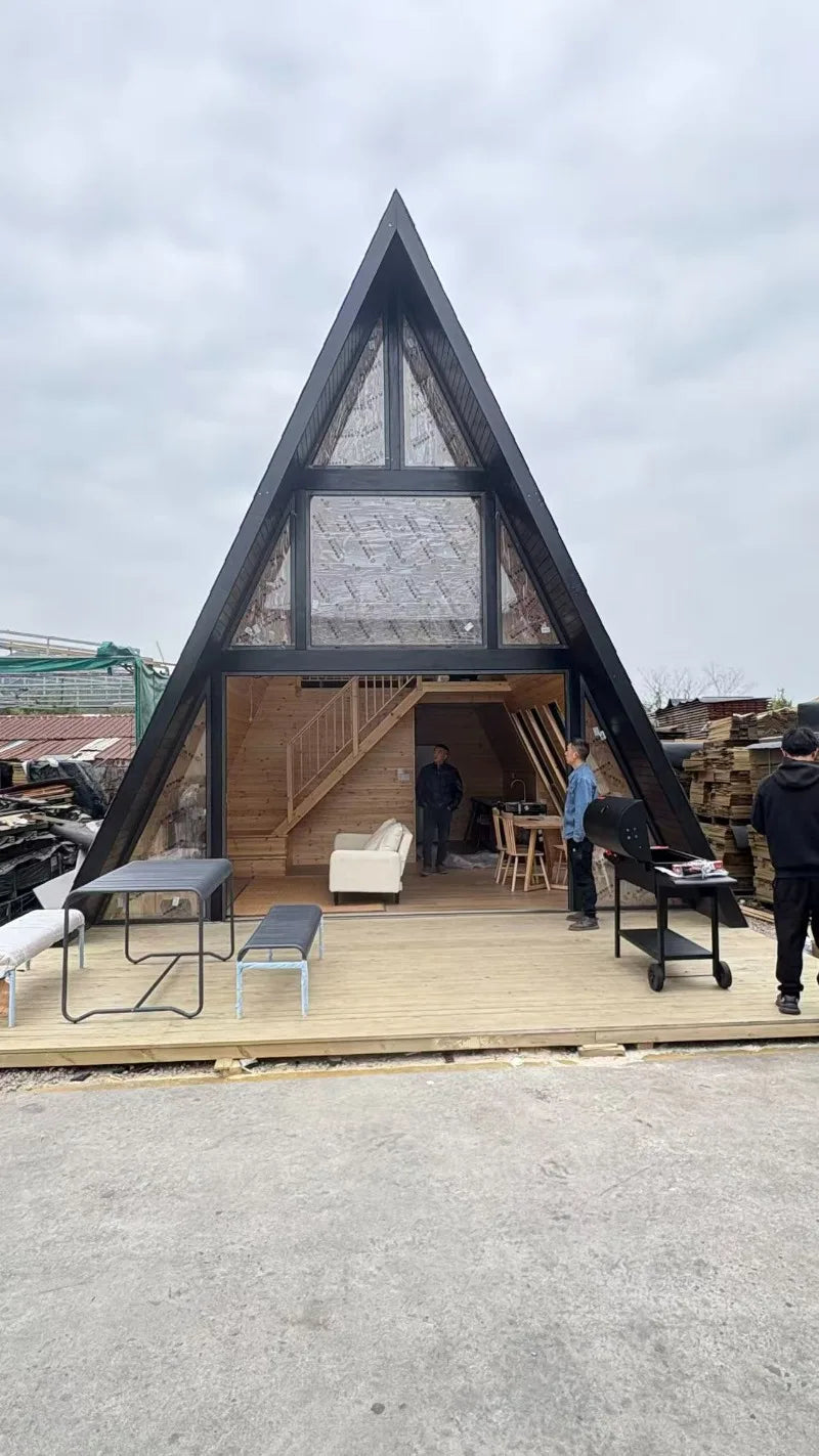 A-Frame Wooden Cabin - Custom Finish - Rustic Escape