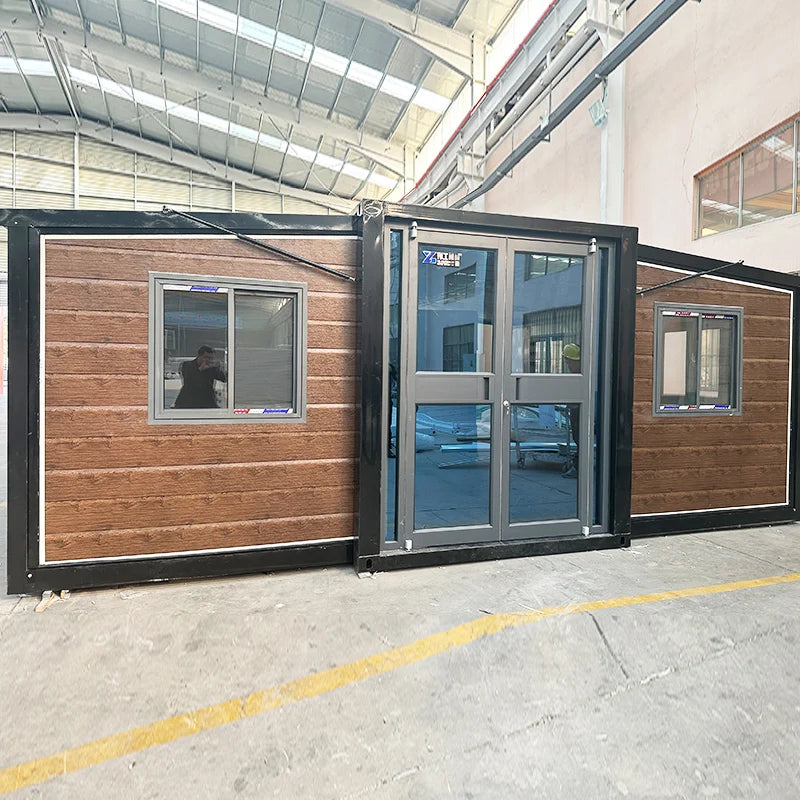 Folding Container House - Waterproof Insulated Steel Tiny Home Beach Office