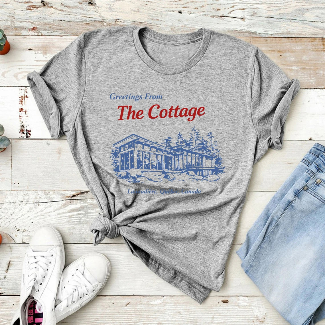 I'm Coming To The Cottage T-Shirt Heated Rivalry Romance Hockey Fan Tee Unisex Graphic T Shirts vintage Casual Top Women Clothes
