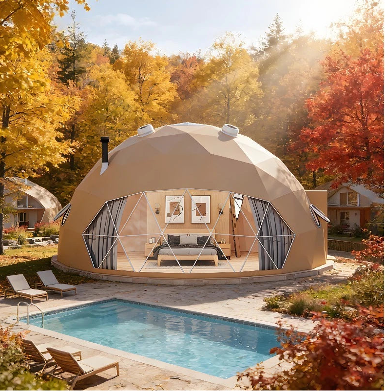 Amber Dome Pool Villa - Geodesic Dome with Glass & Pool