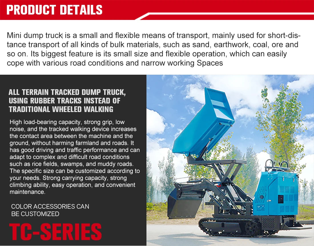 Mini Crawler Dumper - Remote Control - Heavy Duty