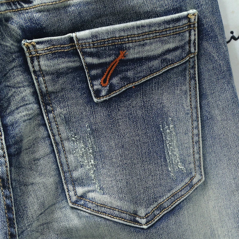MOTO SLIM - Men's Retro Slim Skinny Jeans - Vintage Wash, W28–38