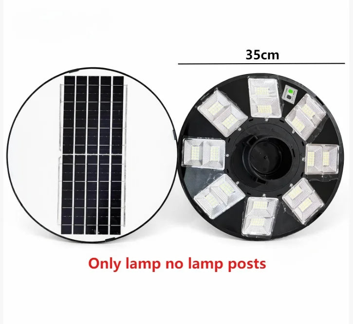 SOLAR STREET LIGHT - 12V, IP65, Motion Sensor - UFO Outdoor Glow