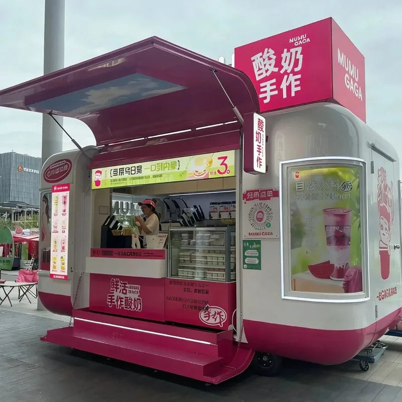 Coffee Pizza Fast Food Trailer – Mobile Kitchen Fully Equipped