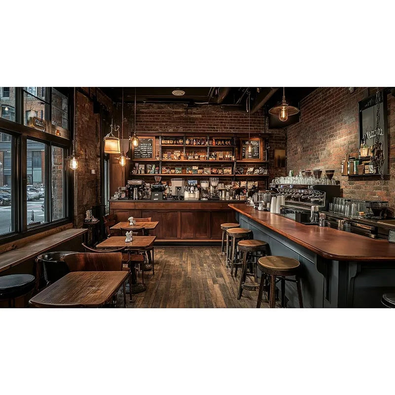 Coffee Shop Party Backdrop - Photo Booth Wall - Café Sweet Mood