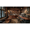 Coffee Shop Party Backdrop - Photo Booth Wall - Café Sweet Mood