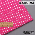 Pure Cotton Polka Dot Poplin Fabric Thin Upholstery By the Meter for Clothes Shirts Pants Skirts Dresses DIY Sewing Soft Textile
