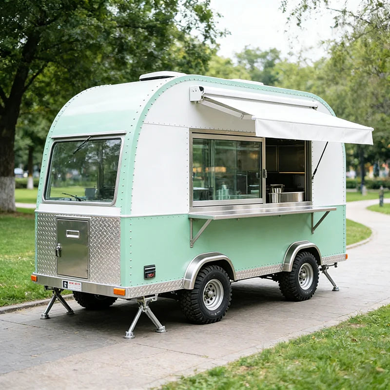 Mobile Bar Food Truck – Sink Refrigerator Storage Beverage Cocktail