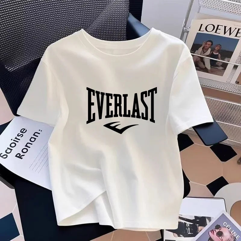 Summer Womens T-shirt Hot Sales Cotton Casual O-Neck Short Sleeve Outdoor Sports Jogging Clothes 2026 Harajuku Street Tees Tops