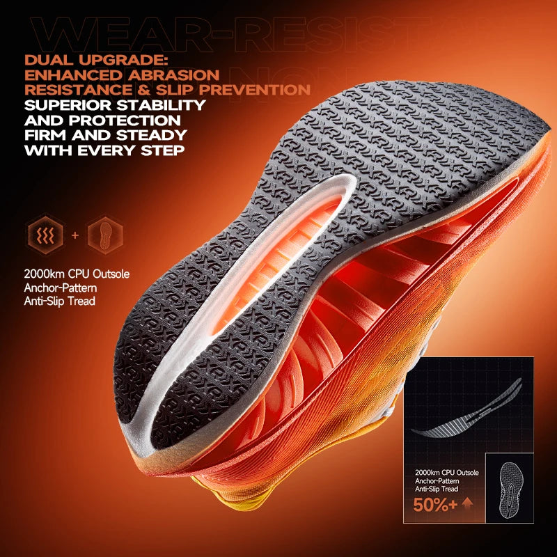 Xtep Light Boat MAX - Men's Lightweight Height-Increasing Running Shoes - Rebound & Propulsion