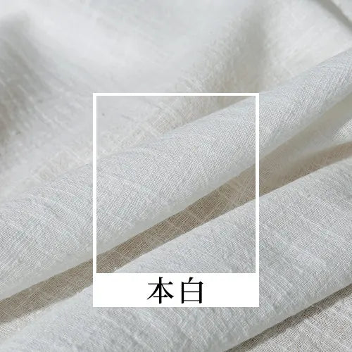 SLUB COTTON LINEN CREPE FABRIC - 135cm Wide, 26 Solid Colours - Everyday Sewing