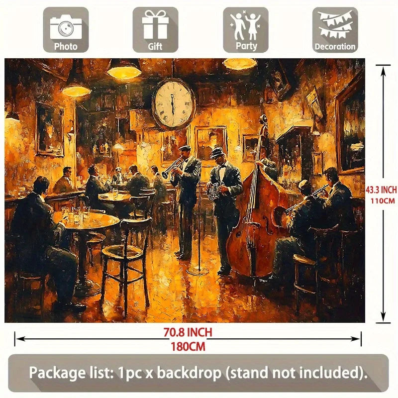 Jazz Club Vintage Tapestry – Wall Hanging