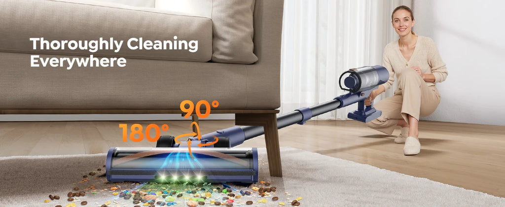 Laresar V11 Cordless Vacuum Cleaner – 650W, 75000PA Ultra-Strong Suction