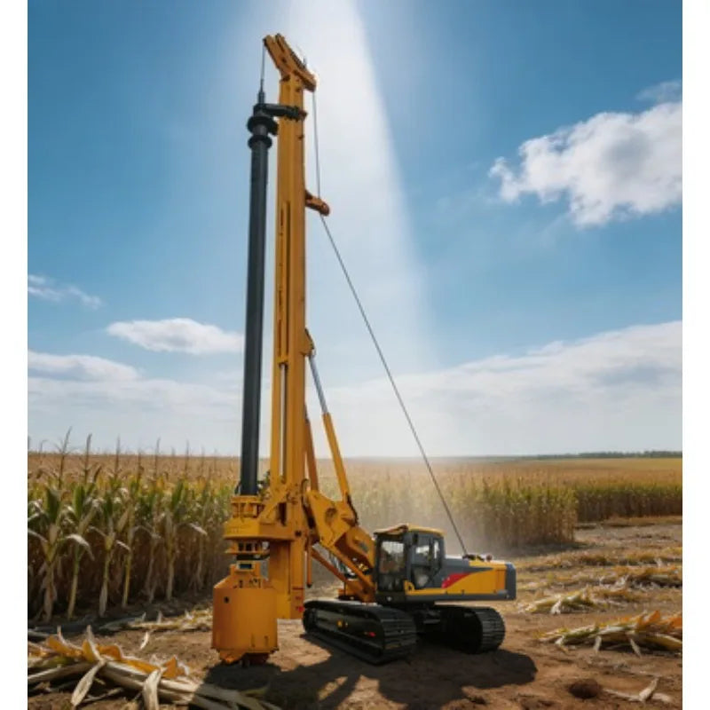 Rotary Drilling Rig - Diesel - Construction Foundations