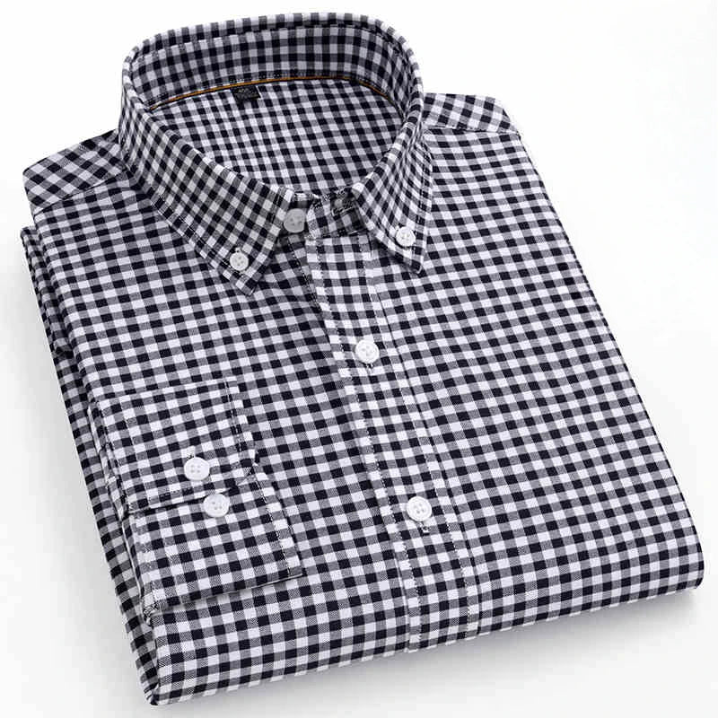PLAID OXFORD COTTON SHIRT - Slim Fit, 6 Colors - Sharp Weekends