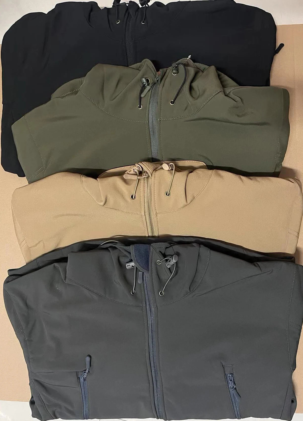 TRAIL GUARD - Men's Softshell Fleece Cargo Jacket - Waterproof, 5 Colors, S-5XL