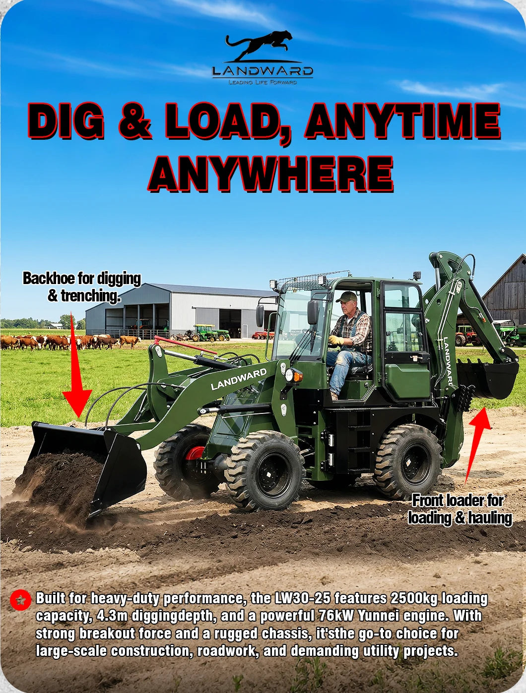 4×4 Backhoe Loader 100 HP