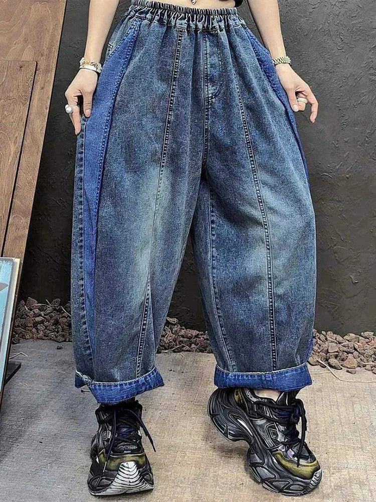 Vintage Patchwork Harem Jeans