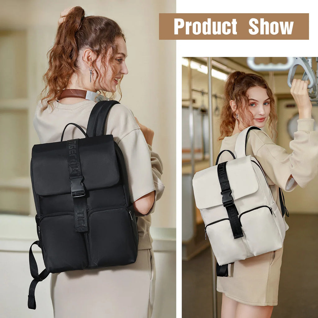 Flap Buckle Laptop Backpack