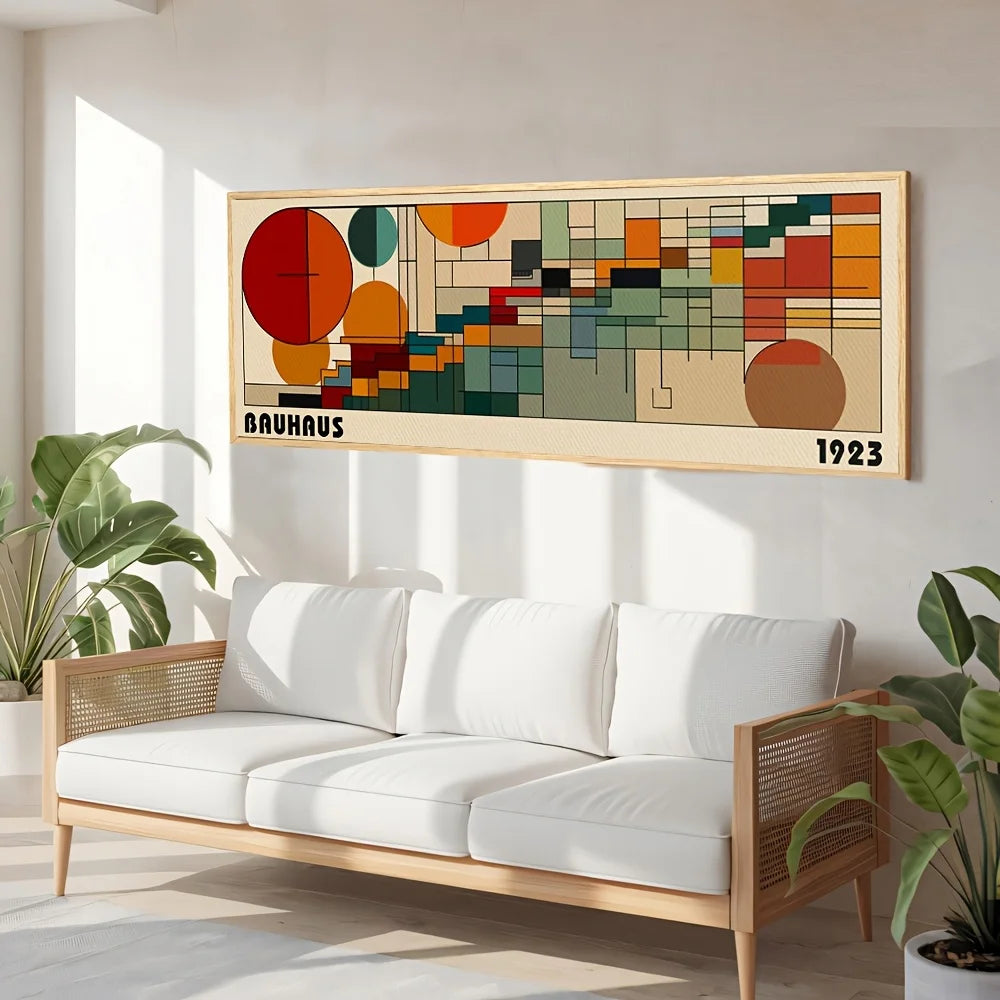 Bauhaus 1923 Wall Art - Japanese retro - abstract canvas