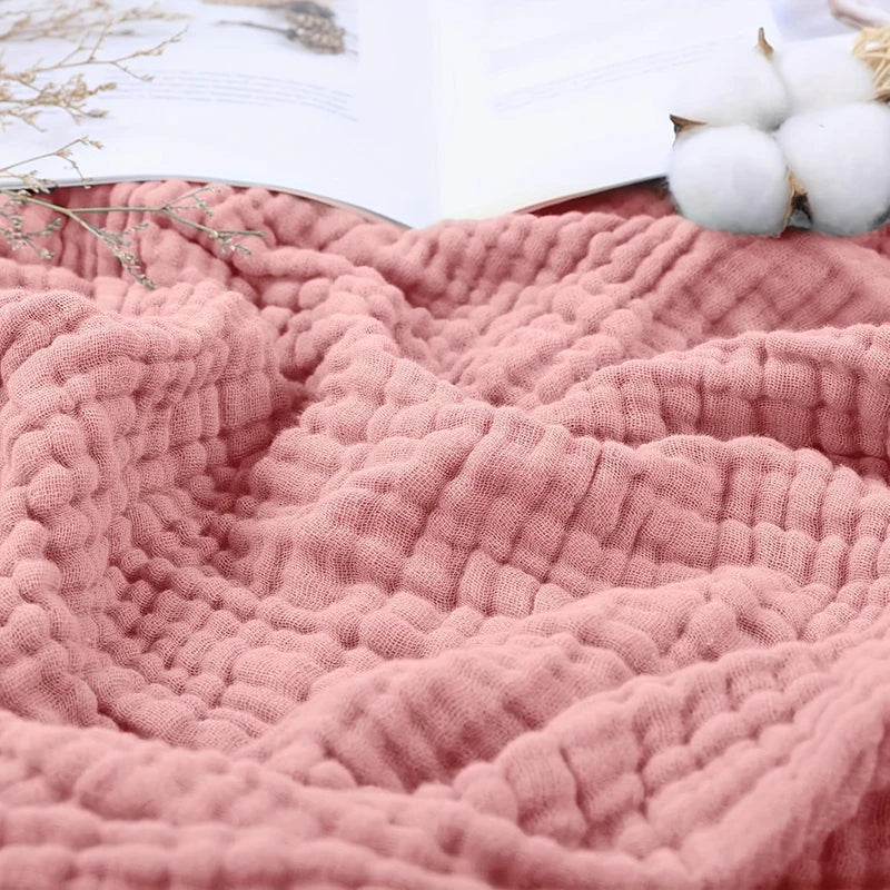 Double Gauze Cotton Muslin Fabric by the Meter for DIY Craft & Sewing Material Like Dress Towel Cheesecloth Table Runner Fabrics