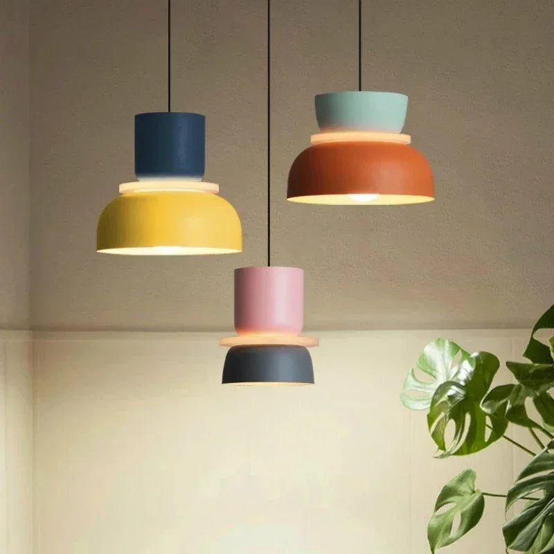 Macaron Pendant Lamp – Nordic, Multi-Color, S/M/L