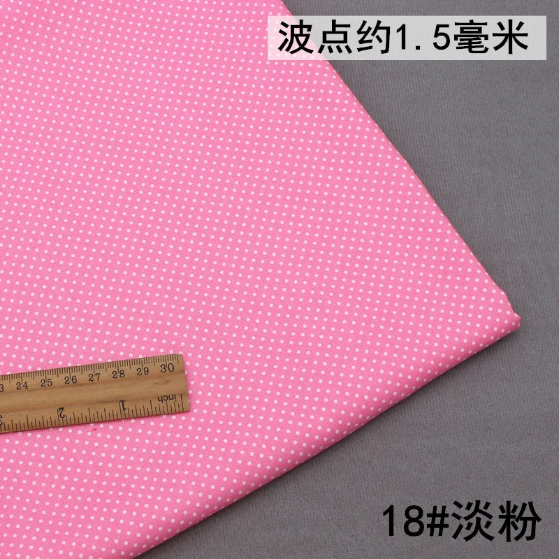 Pure Cotton Polka Dot Poplin Fabric Thin Upholstery By the Meter for Clothes Shirts Pants Skirts Dresses DIY Sewing Soft Textile