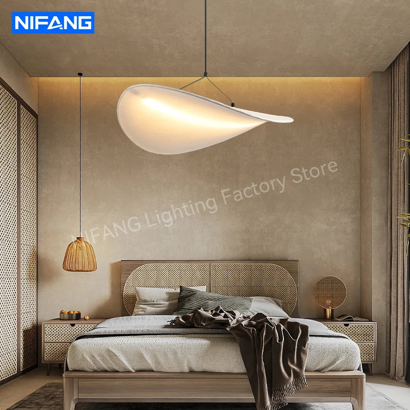 Tuscan Style Silk LED Pendant Lamp – 5 Sizes, Dimmable